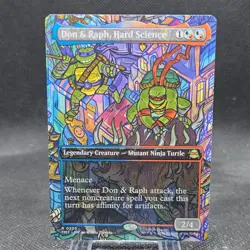 Don & Raph, Hard Science Borderless Teenage Mutant Ninja Turtles TMNT MTG - Image 1