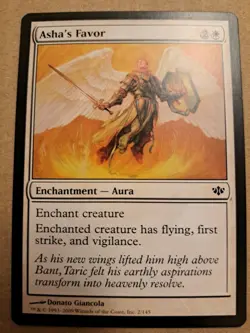 MTG Magic The Gathering Asha's Favor Common - Image 1