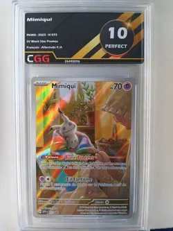 Carte pokemon Francais Mimiqui (SVP 075) SV Black Star Promos CGG 10 26490096 - Image 1
