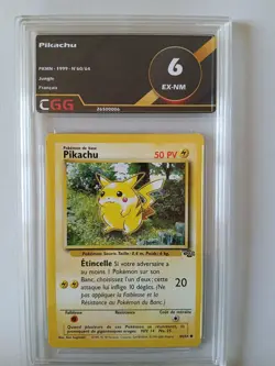 Carte pokemon Francais Pikachu (JU 60) Jungle CGG 6 26500006 - Image 1