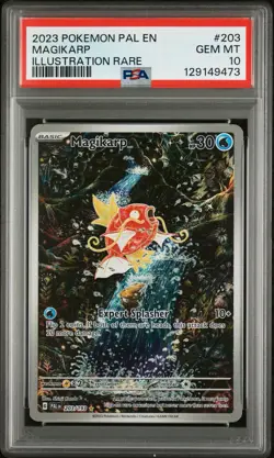 MAGIKARP 203/193 PSA 10 PALDEA EVOLVED ILLUSTRATION RARE POKEMON HOLO ENGLISH - Image 1
