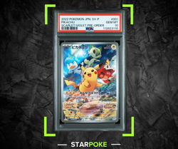 [PSA 10] Pikachu 001/SV-P Scarlet and Violet Preorder Promo Japanese POKEMON - Image 1