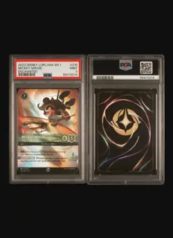 Disney Lorcana Mickey Mouse - Artful Rogue Enchanted Holo PSA 9 210/204 - Image 1