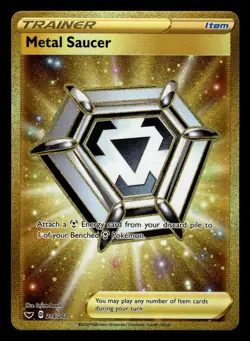 Metal Saucer 214/202 Secret Rare Sword & Shield Pokemon Card - Image 1