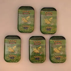 5x Pikachu Pokemon Go Mini Tins - 10 Pokemon Go boosters - Sealed Pokemon Cards - Image 3