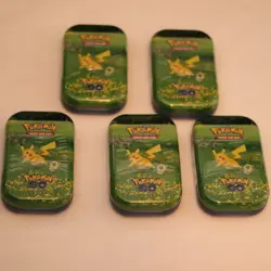 5x Pikachu Pokemon Go Mini Tins - 10 Pokemon Go boosters - Sealed Pokemon Cards - Image 5
