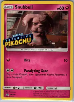 Snubbull - (Detective Pikachu Stamped) SM200 SM Promos - Pokemon Card - NM - Image 1