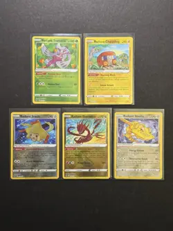 5 Radiant Rare Pokemon Card Tsareena Steelix Jirachi Eternatus Charjabug PTCG NM - Image 1
