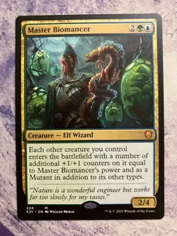 Magic the Gathering Master Biomancer Commander 2021 Regular Card - Image 1