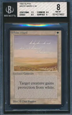Alpha White Ward BGS 8 Graded Magic MTG (9602) -magicgraders- - Image 1