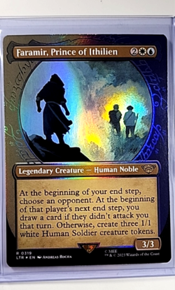 Magic The Gathering Lord of the Rings Showcase Foil Faramir Prince of Ithilien - Image 1
