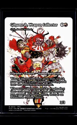 MTG Magic The Gathering Through the Ages Borderless Gilgamesh Weapon Collector - Image 1