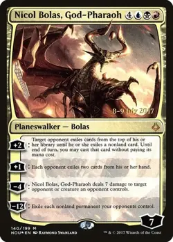 Nicol Bolas, God-Pharaoh - Foil Prerelease Promo HOU MP MTG - Image 1