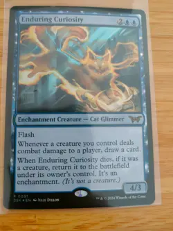 MTG Enduring Curiosity (FOIL) 0031 Duskmourn M/NM Free UK P&P - Image 1