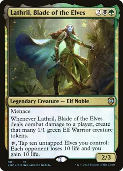 ~1x Lathril Blade of the Elves FOIL x1 ~NM~ KHC Magic the Gathering MtG~ - Image 1