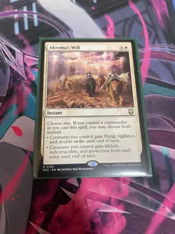 MTG - AKROMA'S WILL - RARE - M3C - NM - Image 1