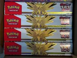 4 BOXES Pokemon TCG Scarlet and Violet 151 Zapdos EX Collection Box New Sealed - Image 3