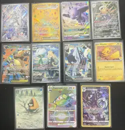 Pokemon TCG 11 Foil/Holo Card Lot SV5K SV5M SV5A Reshiram Terapagos GX Espeon GX - Image 1