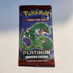 SEALED Pokemon Platinum Supreme Victors Booster Pack Rayquaza Art, Vintage TCG - Image 1