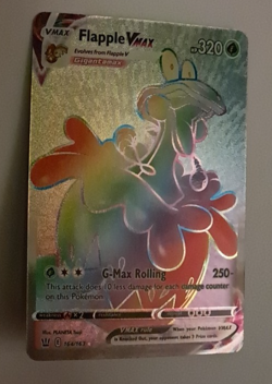 Flapple VMAX 164/163 NM/M Rainbow Secret Pokemon Sword and Shield Battle Styles - Image 1