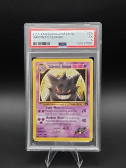 Pokemon Sabrina's Gengar Gym Challenge Rare 29/132 PSA 5 English - Image 1