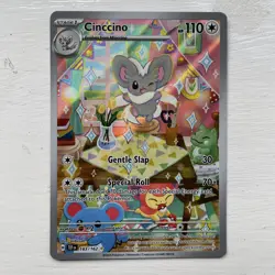 Pokemon TCG Cinccino SV-Temporal Forces 183/162 Illustration Rare Mint Condition - Image 1