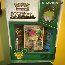 Pokemon 2016 20th Anniversary XY Generations Shaymin Mythical Pin Collection Box - Image 1