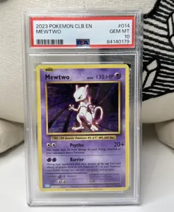 PSA 10 Mewtwo 014/034 Pokemon Classic Collection English Holo Graded Card - Image 1