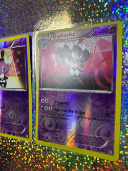 Pokemon TCG Boundaries Crossed Reverse Holo: 76/149 Gothorita; 136/149 Town Map - Image 3