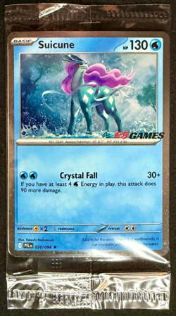 Suicune EB Games Stamped 026/094 Sealed Pokemon Mega Evolution Promos NM - Image 1
