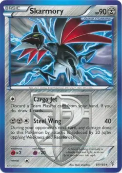 1x Skarmory - 87/135 - Rare Moderately Played Pokemon BW - Plasma Storm - Image 1