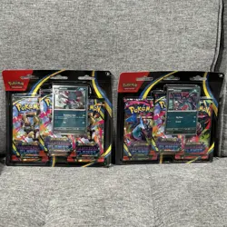 Pokemon Phantasmal Flames ME02 3-Pack Blister Set of 2! Brand New - Image 1