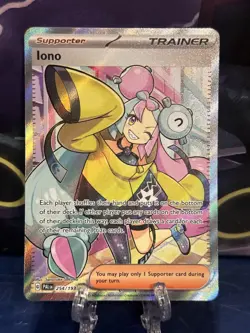 Pokemon Paldea Evolved Iono 254/193 Full Art Trainer NM - Image 1