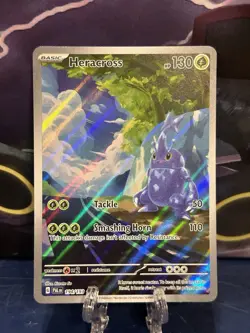 Pokemon Paldea Evolved Heracross 194/193 Illustration Rare NM - Image 1