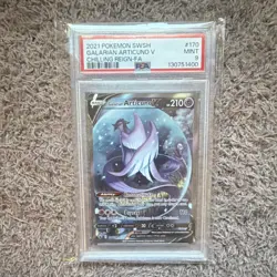 Pokemon Galarian Articuno V Full Art Ultra Rare 170/198 PSA 9 Chilling Reign - Image 1