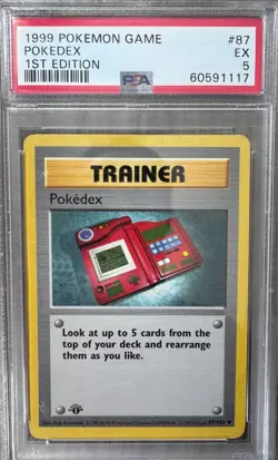1999 Pokemon Game Pokedex 1st Edition EX 5 - Image 1