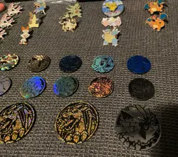 HUGE RARE Pokemon TCG Collector’s Coins / Pins / Sleeves Lot - Image 4