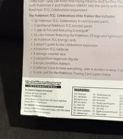 Pokemon Celebrations Elite Trainer Box ETB 25th Anniversary Sealed - Image 3