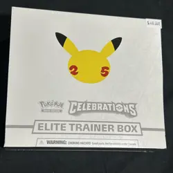 Pokemon TCG 25th Anniversary Celebrations Elite Trainer Box ETB Sealed Tuff Find 820650809439 - Image 1