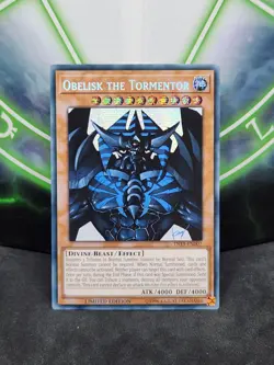 Yugioh Obelisk the Tormentor TN19-EN007 Prismatic Secret Rare NM - Image 1
