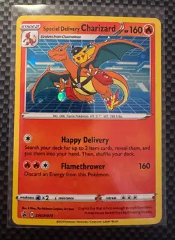 Special Delivery Charizard SWSH075 SWSH: Sword & Shield Promo Cards Holo NM - Image 1