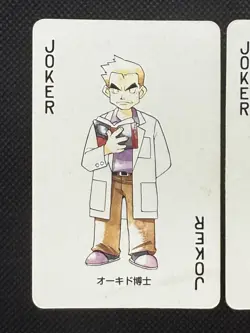 Pokemon Professor Oak Joker Gym Leader Red Charizard Deck Playing Card Poker - Image 2