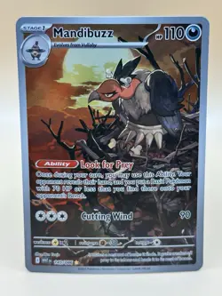 Mandibuzz 145/086 SV: White Flare Illustration Rare Pokemon TCG Card NM - Image 1