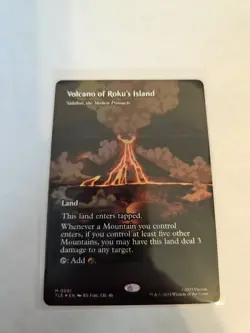 Volcano of Roku's Island Borderless FOIL MTG Avatar: TLA Eternal-Legal Nm/M - Image 1