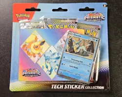 Pokemon Scarlet & Violet Prismatic Evolutions Tech Sticker Box Glaceon Promo - Image 1