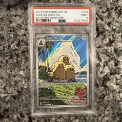 2024 Pokemon Alolan Dugtrio Illustration Rare #208/191 Surging Sparks PSA 9 - Image 1