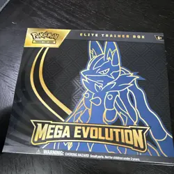 Pokemon TCG Mega Evolution Elite Trainer Box ETB Lucario FREE SHIPPING - Image 1
