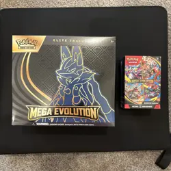 Pokemon TCG Mega Evolution Lucario ETB + Booster Bundle - New/ Factory Sealed - Image 1