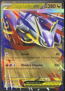 Mega Latias ex 100/132 Me01: Mega Evolution Holo - Pokemon Card - Image 1