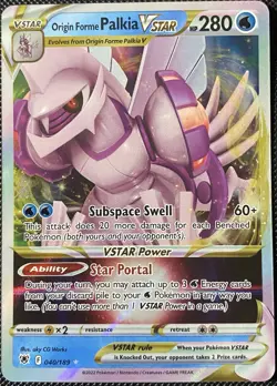 Origin Forme Palkia VSTAR 040/189 Swsh10: Astral Radiance Holo - Pokemon Card - Image 1